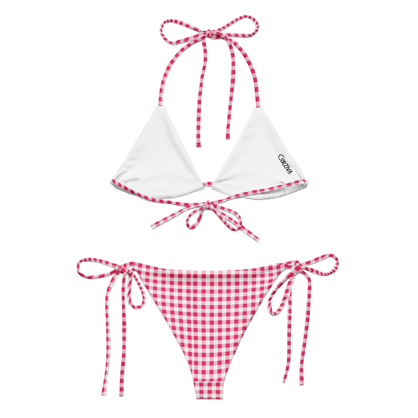 Pink Checkered Bikini